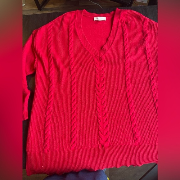 Philosophy Women’s Red soft‎ poly blend sweater in xxl - Picture 1 of 10